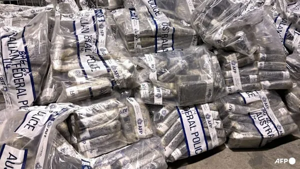 Australia seizes record 2.7 tonnes of cocaine in massive undercover operation