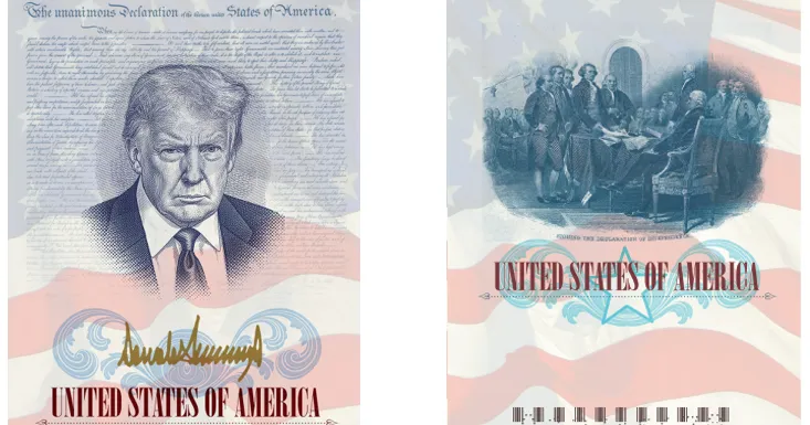 Donald Trump’s Portrait to Feature on Limited Edition U.S. Passports
