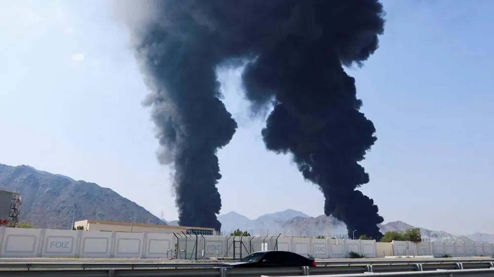Fires erupt at Fujairah port following drone attacks, prompting suspension of oil loading operations