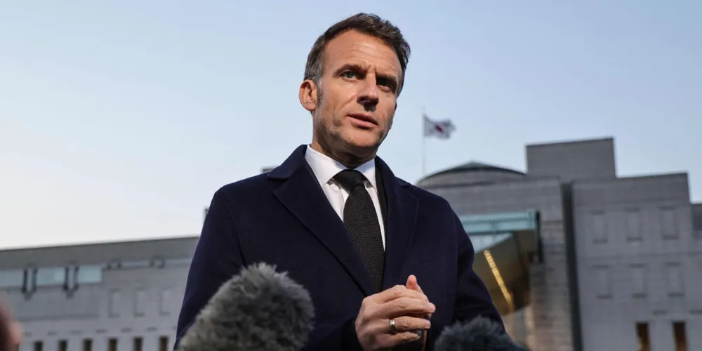 Macron Deems Military Action to Open Strait of Hormuz as 