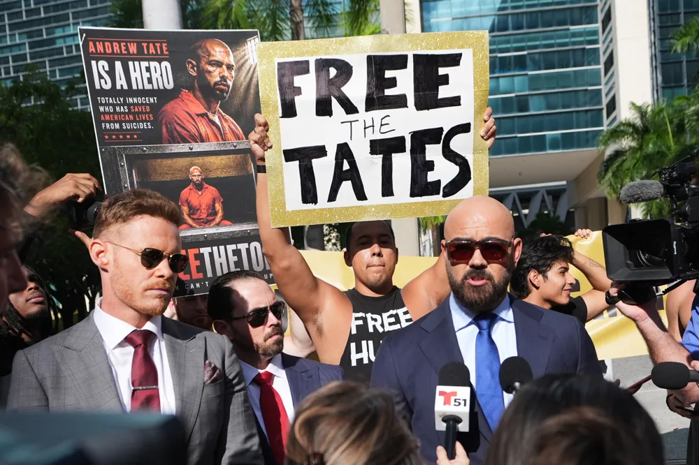 Tate Brothers Denied Bail in U.S. as Extradition to Britain Looms