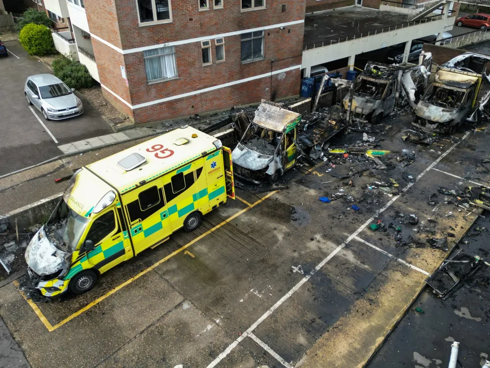 Three men charged with arson over attack on Jewish charity ambulances in London