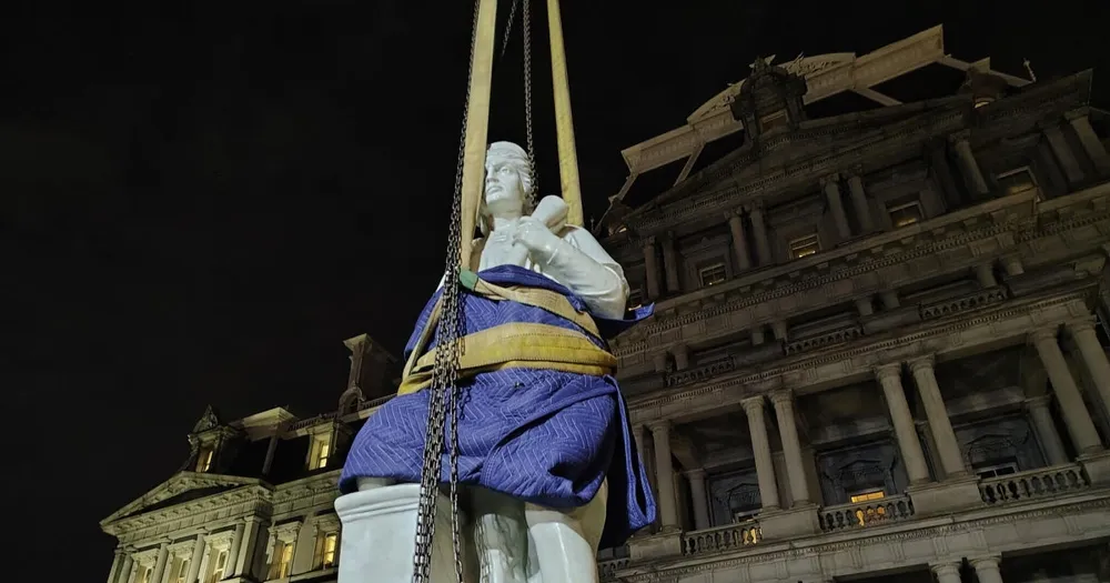 Trump Administration Places Controversial Columbus Statue Near White House