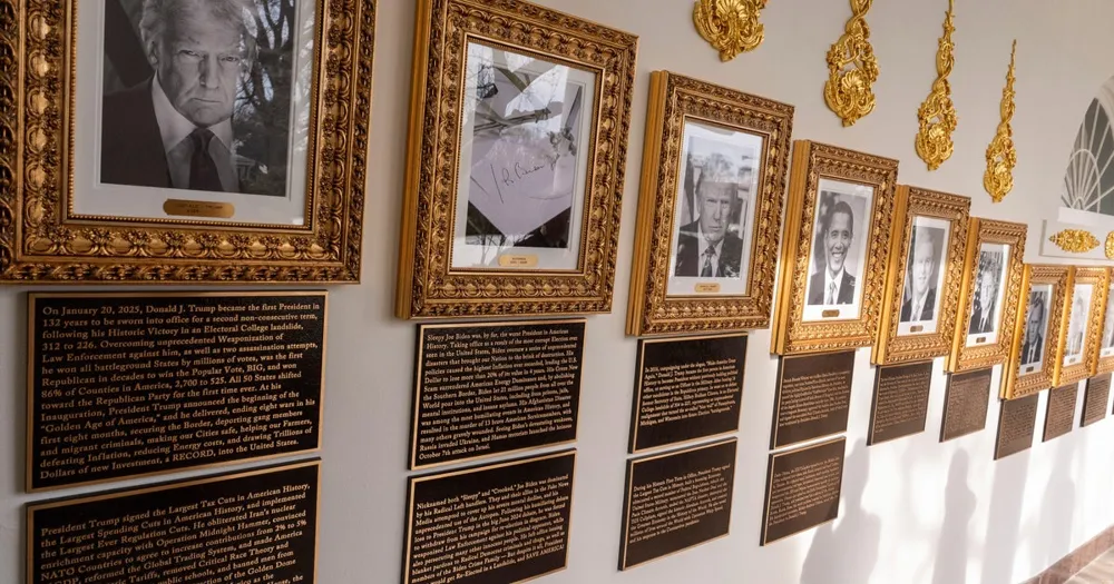 Trump's New White House Plaques Criticize Democratic Predecessors