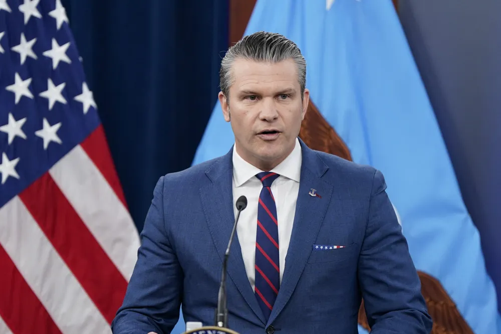 US Defense Secretary Hegseth Declares Day of Intense Strikes Against Iran