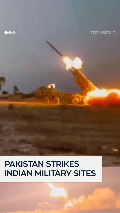 Pakistan Unleashes Retaliatory Strikes on Indian Military Installations