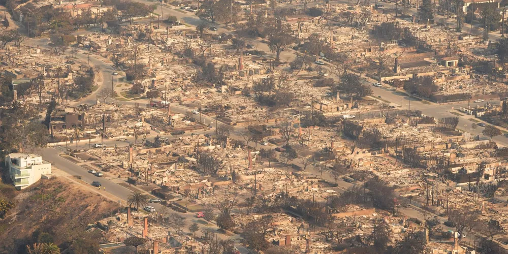 Aerial Footage Highlights Widespread Destruction from Los Angeles Wildfires