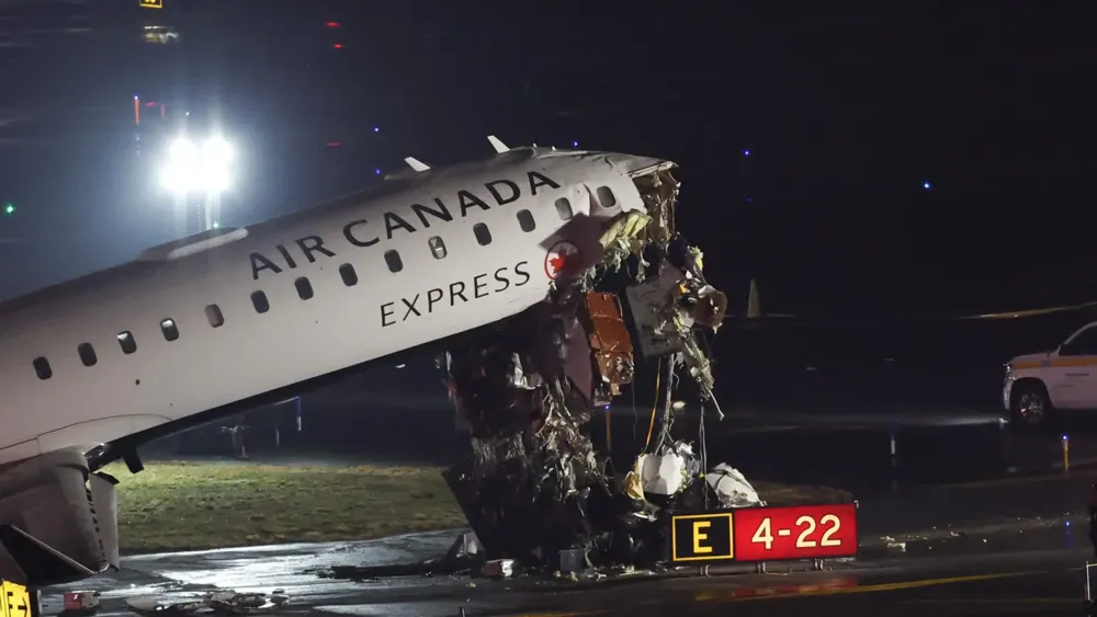 Air Canada Express Plane Collides with Ground Vehicle at LaGuardia Airport