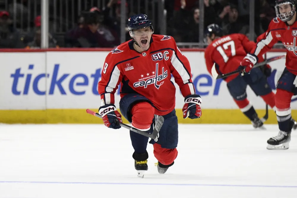 Alex Ovechkin Scores 871st Goal, Closing in on NHL Record with 24 Left to Beat Gretzky