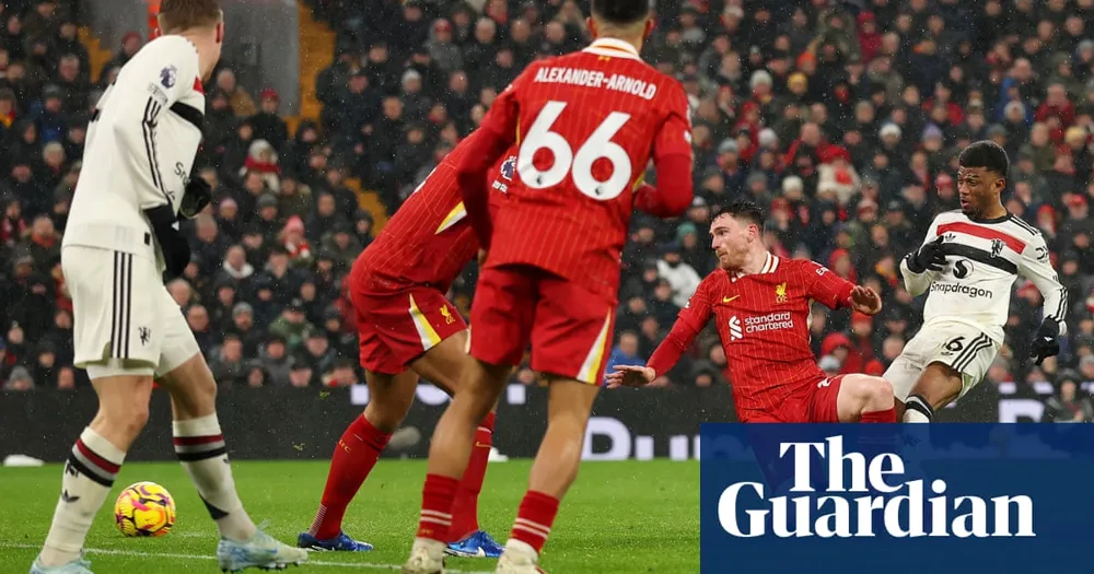 Amad Diallo's late goal secures draw for Manchester United at Anfield against Liverpool