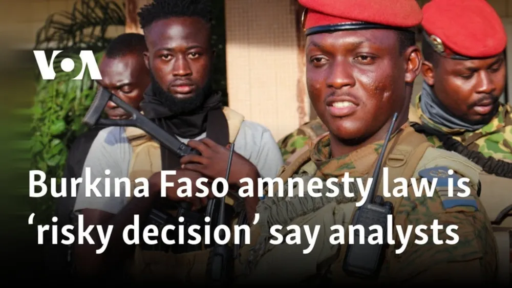 Analysts Warn Burkina Faso's Amnesty Law May Set Dangerous Precedent