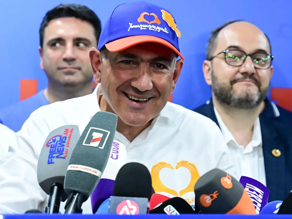 Armenia's Pashinyan Declares Victory in Key Election, Signaling Shift Toward the West