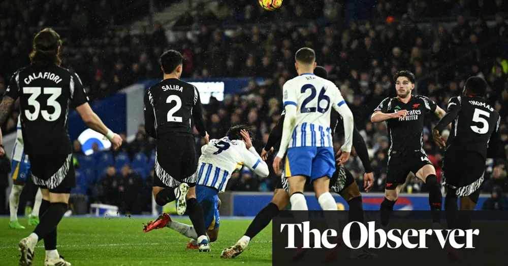 Arteta criticizes penalty call as Arsenal's freshness falters against Brighton