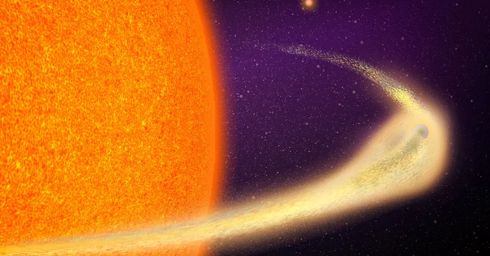 Astronomers Observe Disintegrating Rocky Planet with Comet-like Tail Near Host Star