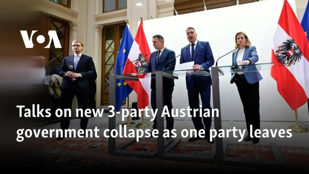 Austrian Government Coalition Talks Fail as Neos Party Exits Negotiations