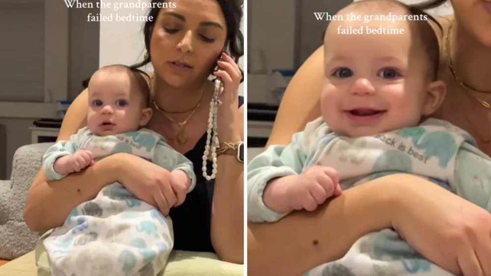 Baby's Adorable Reaction to Grandparents Ignoring Bedtime Goes Viral