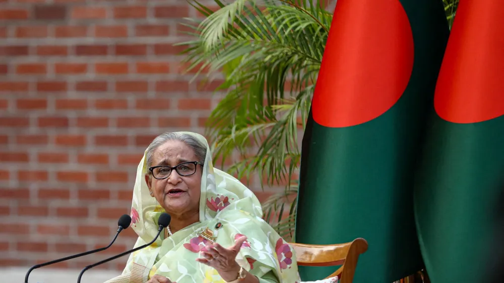 Bangladesh Requests Clarification from India on Sheikh Hasina's Upcoming Speech Amid Extradition Efforts