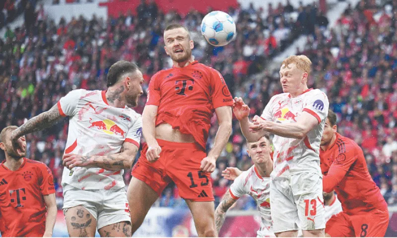 Bayern Munich's title bid halted by Leipzig's last-minute equalizer