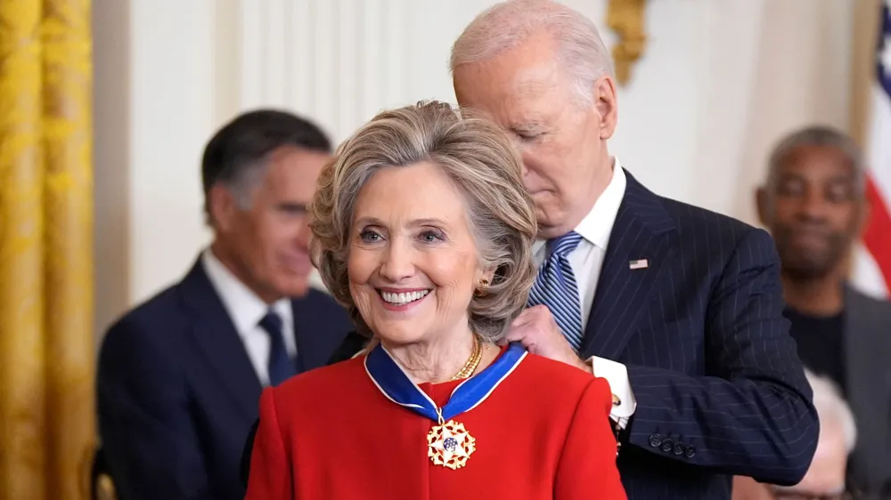 Biden Awards Medal of Freedom to Hillary Clinton, Denzel Washington, and Others