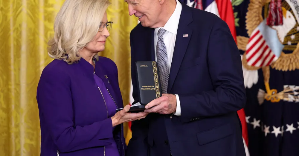 Biden Awards Presidential Citizens Medal to Liz Cheney and Others