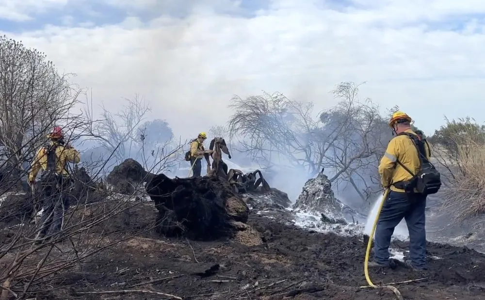 Body of man trapped by Ventura County's Olivas fire discovered near river