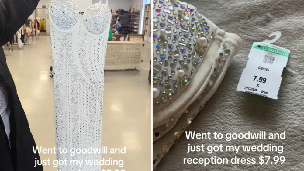 Bride Discovers Stunning Thrift Store Wedding Dress for Just $8