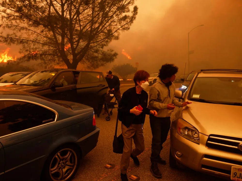 Brush fire in LA's Pacific Palisades leads to mandatory evacuations amid worsening conditions