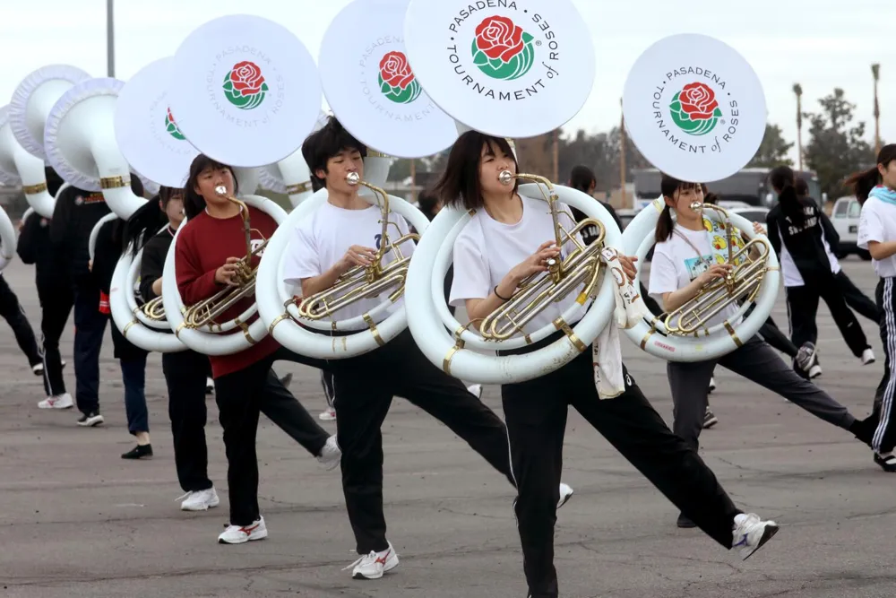 California Welcomes International Bands Ahead of the Rose Parade