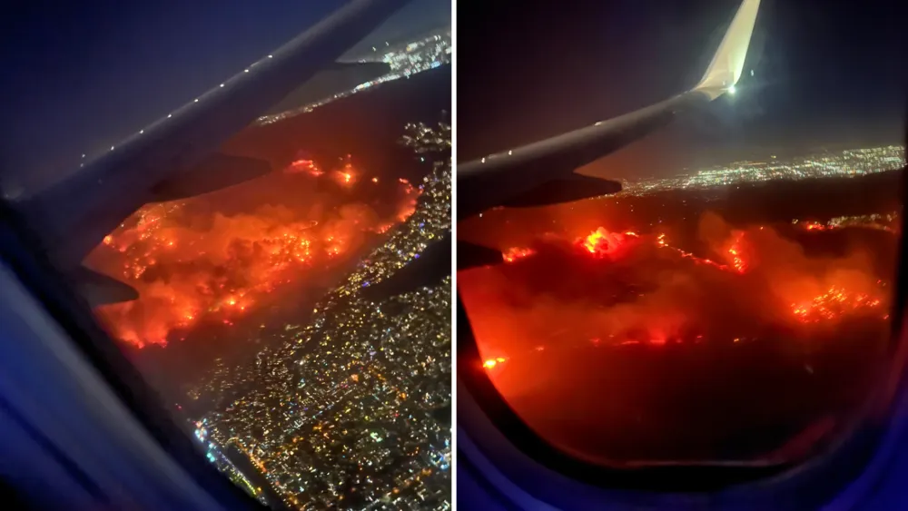 Passengers Captivate Moments of Terror Amid Southern California Wildfires