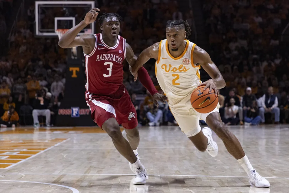 Chaz Lanier of Tennessee Named AP Men's College Basketball Player of the Week