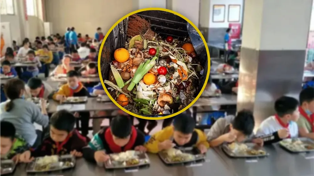 Outrage as Chinese School Serves Pupils Leftovers from Dog Food Bucket