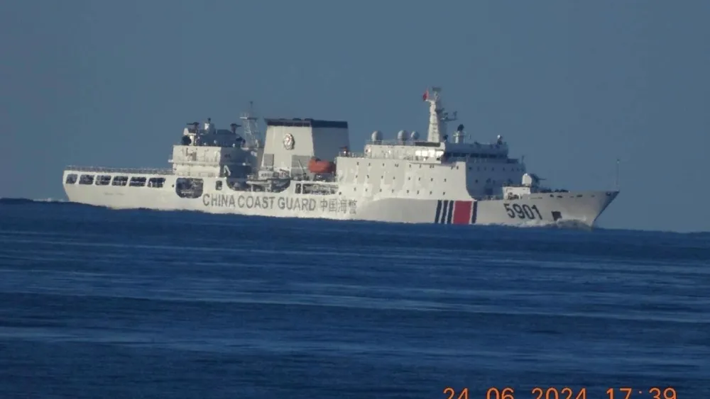 China Sends 'Monster Ship' to Scarborough Shoal, Heightening Tensions with the Philippines