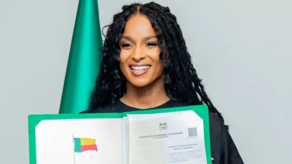 Ciara Becomes Citizen of Benin Under New Law for Descendants of Enslaved People