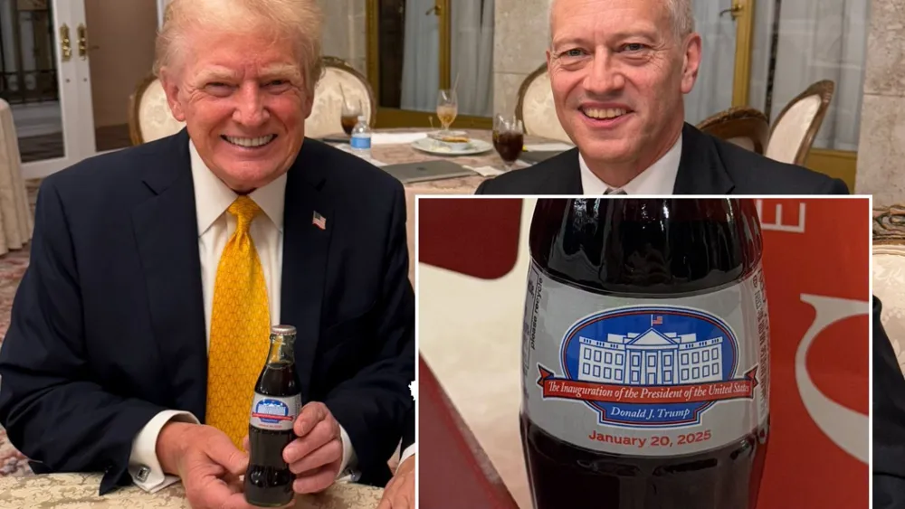 Coca-Cola CEO Gifts Trump Unique Diet Coke Bottle, Sparks Controversy on Social Media