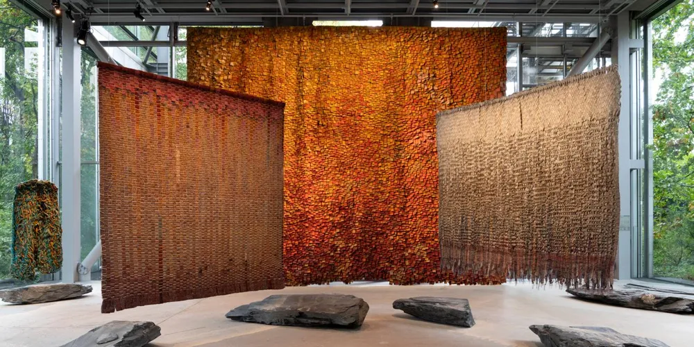 Colombian textile artist Olga de Amaral showcased in Paris at Fondation Cartier