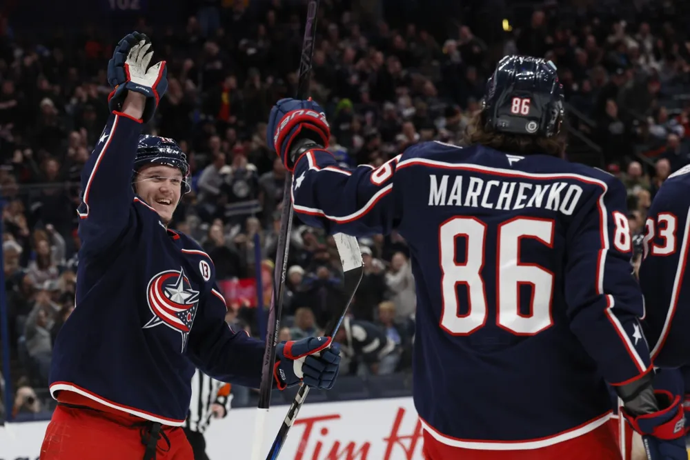 Columbus Blue Jackets Top St. Louis Blues 6-4 with Voronkov's Two Goals