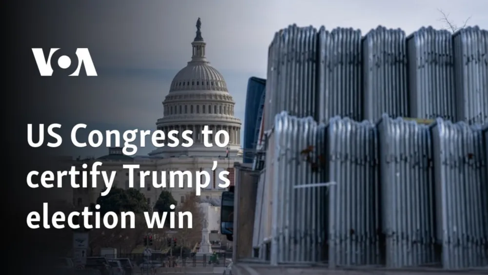 Congress to Certify Trump's Election Victory Amid Precautions