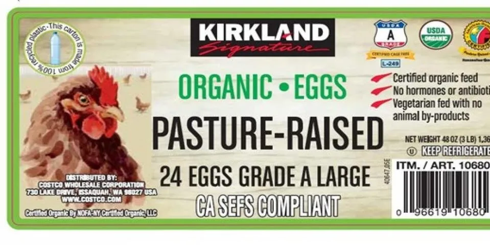 Costco recalls Kirkland eggs over potential salmonella contamination risk