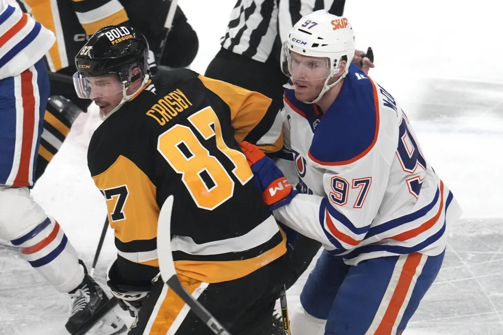 Crosby ascends to 9th on NHL scoring list as Penguins defeat Oilers 5-3