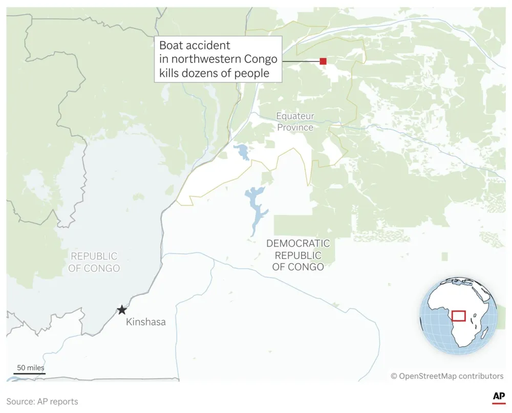 Deadly boat accidents in Congo claim at least 193 lives this week