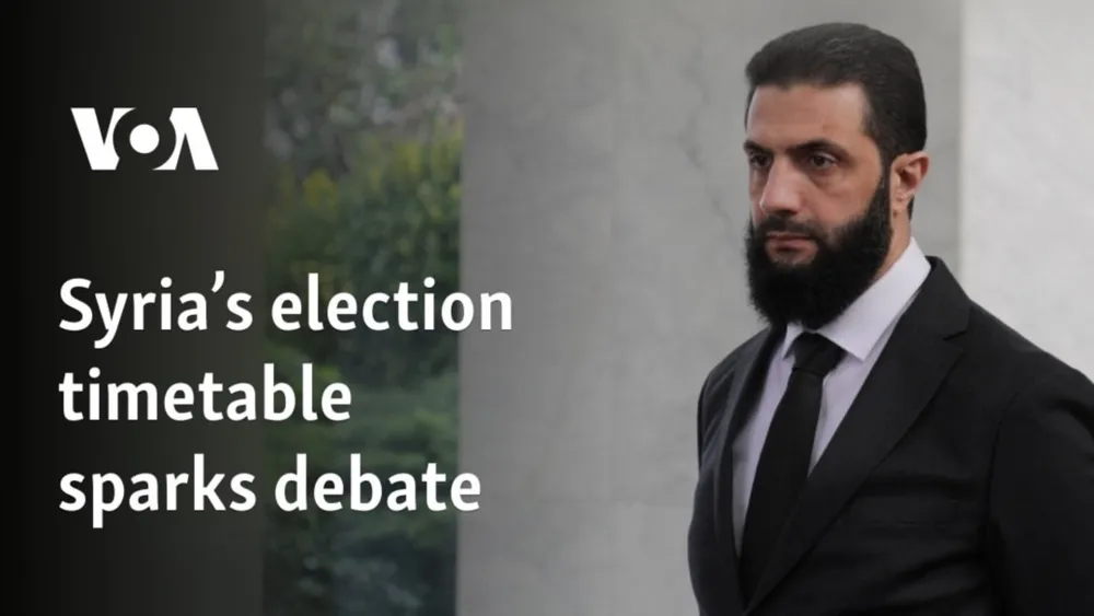 Debate Erupts Over Syria's Proposed Election Timeline