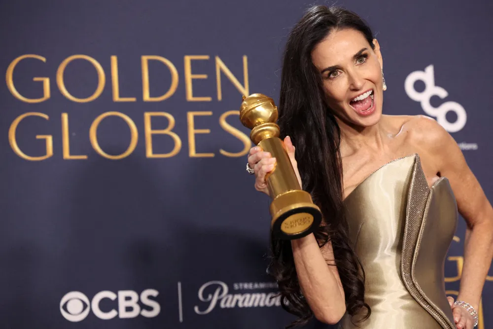 Demi Moore's Golden Globe Win Sparks Oscar Buzz for The Substance