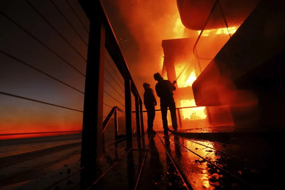 Los Angeles Wildfires Ravage Communities as Residents Evacuate Amid Urgent Firefighting Efforts