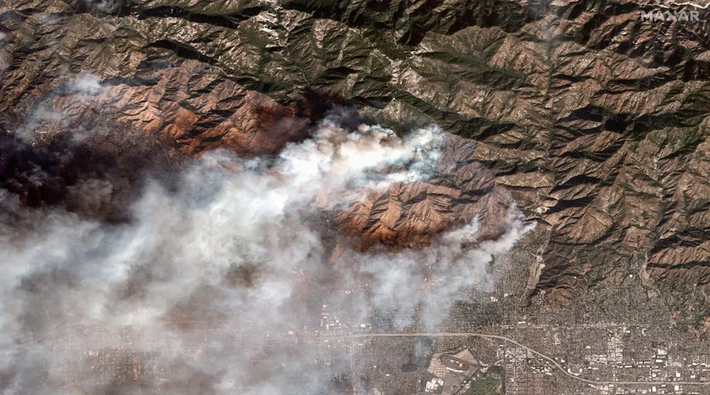 Devastating satellite imagery reveals fire destruction in Malibu and Altadena