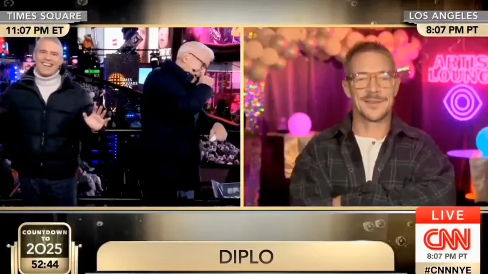 Diplo Surprises Anderson Cooper With Admission of Taking LSD Live on New Year’s Eve