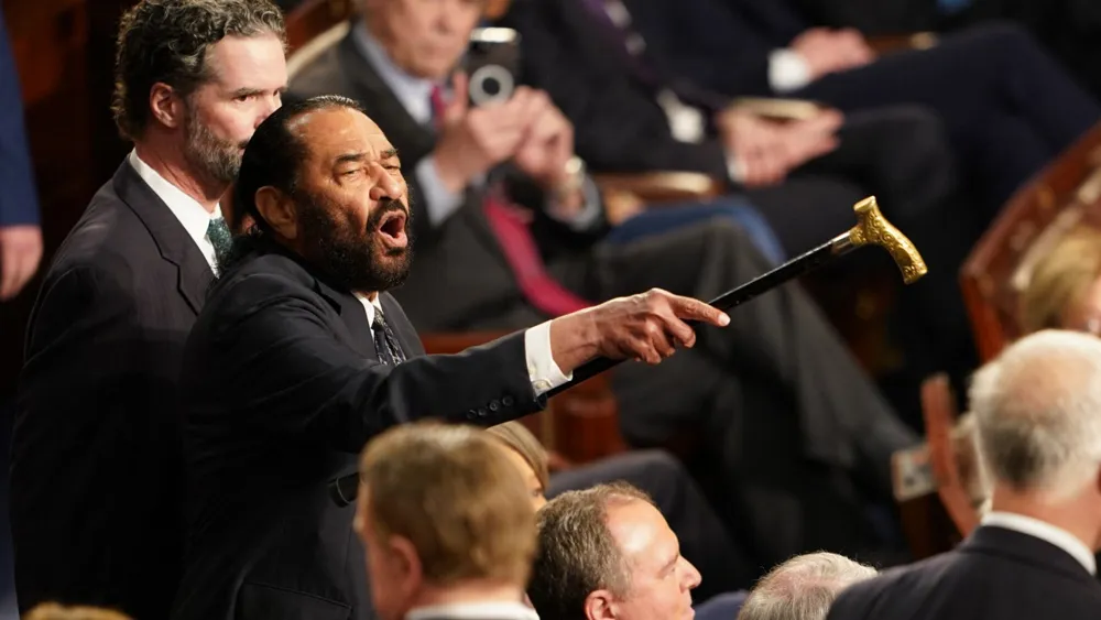 House Votes to Censure Al Green for Disrupting Trump's Address