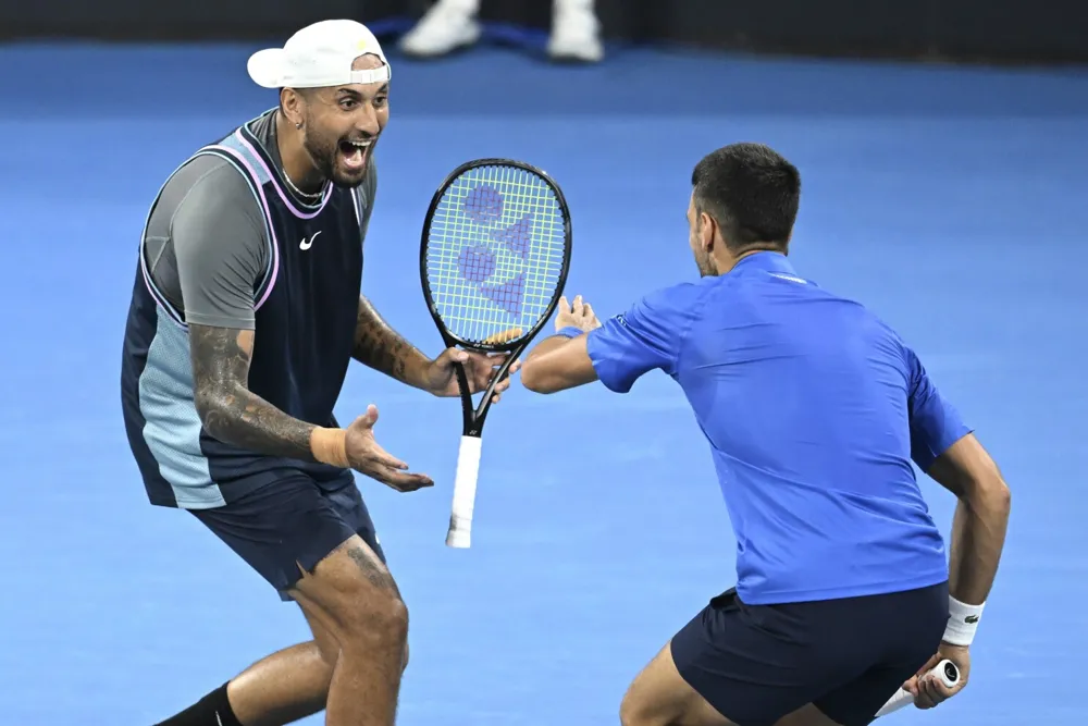 Djokovic and Kyrgios Exit Brisbane International Doubles in Nail-Biting Match