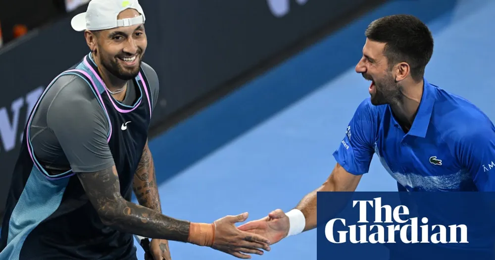 Djokovic and Kyrgios kick off the new tennis season with a spirited doubles match