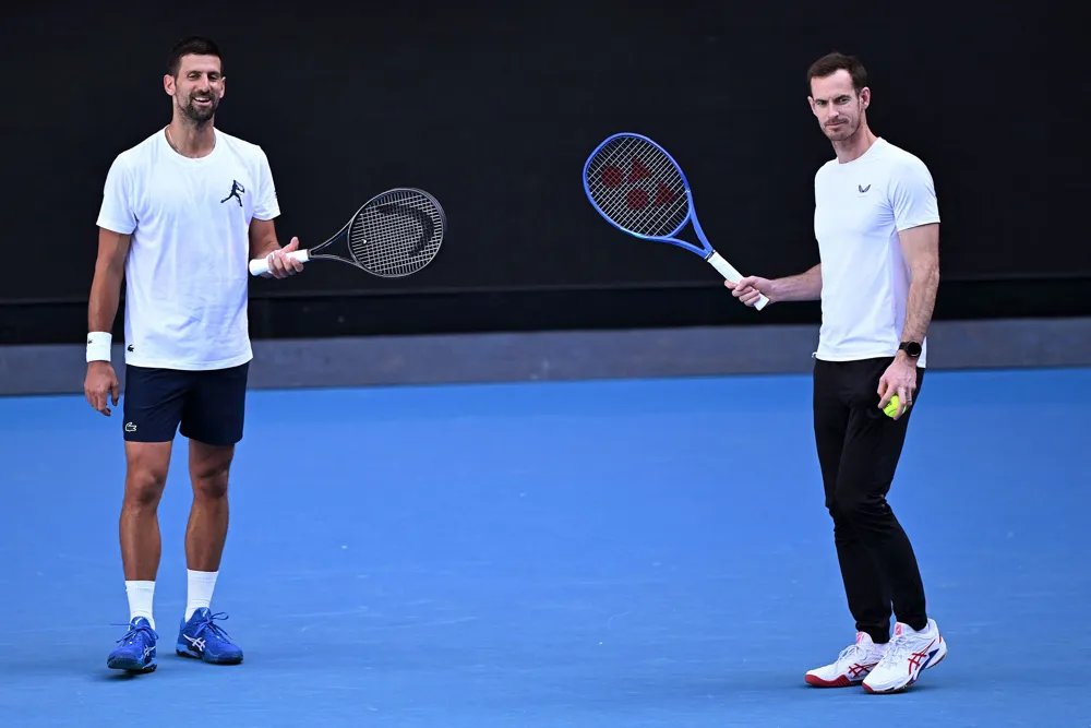 Novak Djokovic Begins His Quest for a 25th Grand Slam Title at Australian Open, Supported by Former Rival Andy Murray