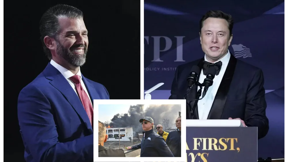 Donald Trump Jr. criticizes Gavin Newsom over California wildfires as Elon Musk weighs in